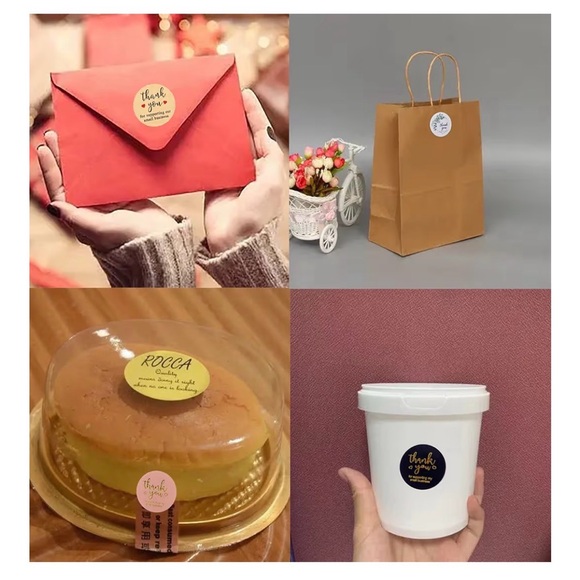 Thank You Stickers Roll for Small Business - Multicolor - Picture 7 of 8